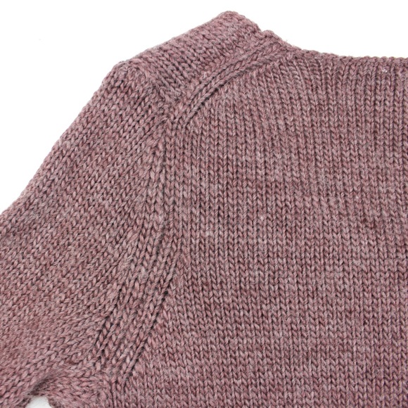 SOFT SURROUNDINGS Mauve Cozy Knit Sweater with Scoop Neck Wool & Alpaca Blend - Picture 7 of 12